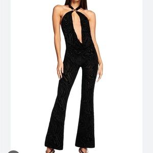 I.AM.GIA Black Patterned Jumpsuit